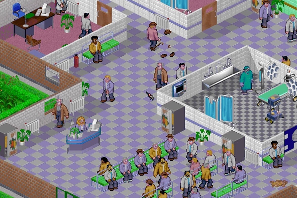 Игра на телефон про школу. Игра Theme Hospital. Hospital игра 1997. Theme Hospital 1997. Игра госпиталь 2000.