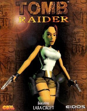 Tomb Raider DOS front cover
