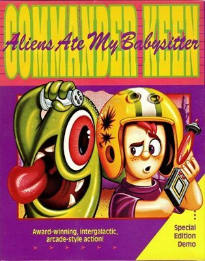 Commander Keen 6: Aliens Ate my Baby Sitter DOS front cover