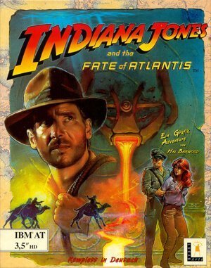 Indiana Jones and the Fate of Atlantis DOS front cover