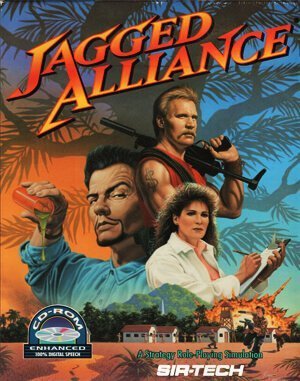 Jagged Alliance DOS front cover