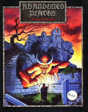 Abandoned Places: A Time for Heroes DOS front cover