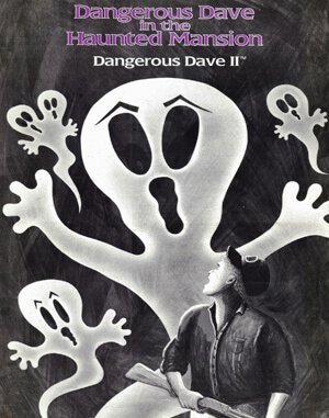 Dangerous Dave in the Haunted Mansion DOS front cover