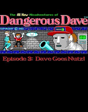 Dave Goes Nutz DOS front cover