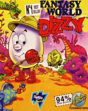 Fantasy World Dizzy DOS front cover