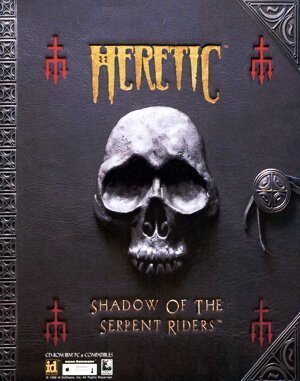 Heretic: Shadow of the Serpent Riders DOS front cover