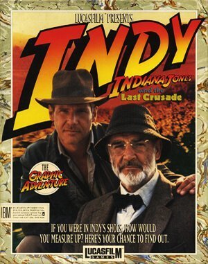 Indiana Jones and The Last Crusade DOS front cover
