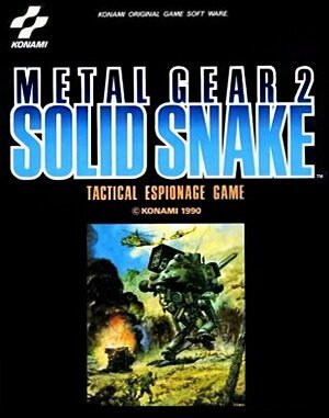 Metal Gear 2: Solid Snake DOS front cover