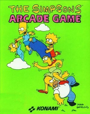 The Simpsons Arcade Game DOS front cover