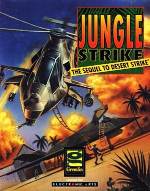 Jungle Strike DOS front cover