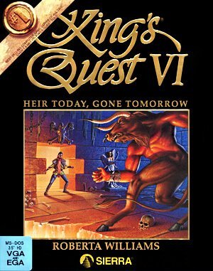 King's Quest VI: Heir Today, Gone Tomorrow DOS front cover
