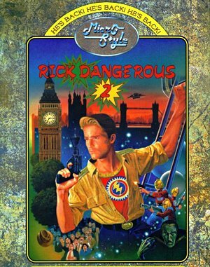 Rick Dangerous 2 DOS front cover