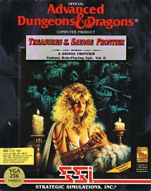 Treasures of the Savage Frontier DOS front cover