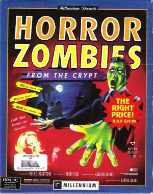 Horror Zombies from the Crypt DOS front cover