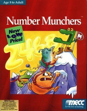 Number Munchers DOS front cover