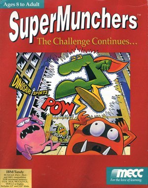 Super Munchers: The Challenge Continues... DOS front cover