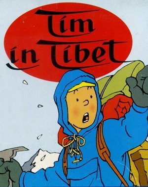 Tintin in Tibet DOS front cover