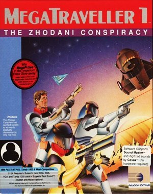 MegaTraveller 1: The Zhodani Conspiracy DOS front cover