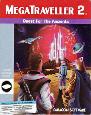 MegaTraveller 2: Quest for the Ancients DOS front cover