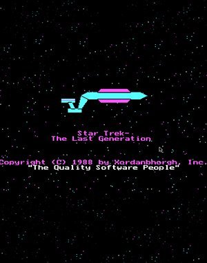 Star Trek: The Last Generation DOS front cover