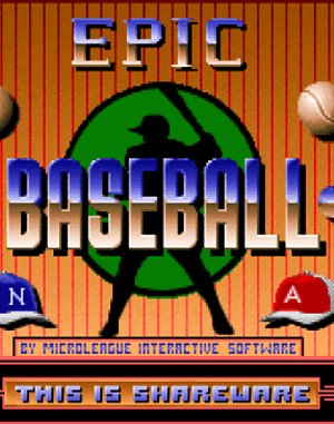 Epic Baseball DOS front cover