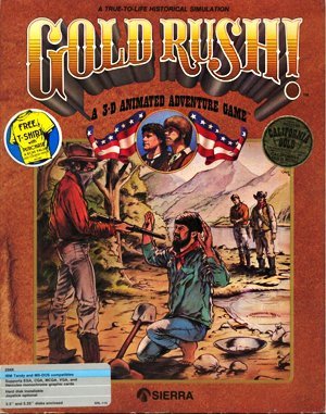 Gold Rush! DOS front cover