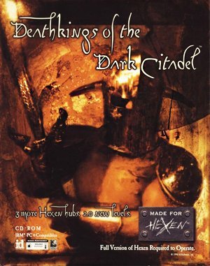 Hexen: Deathkings of the Dark Citadel DOS front cover