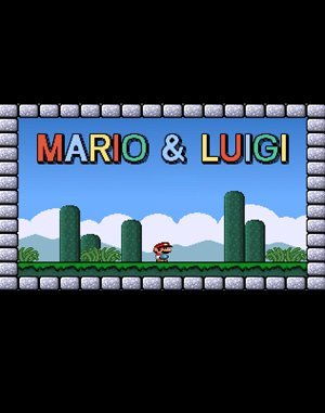 Mario & Luigi DOS front cover