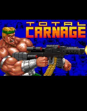 Total Carnage DOS front cover