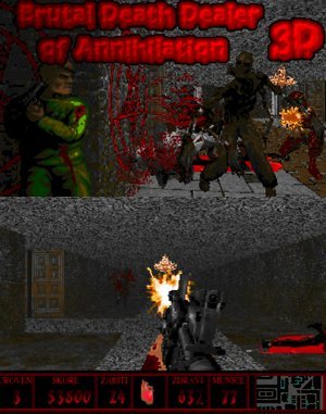 Brutal Death Dealer of Annihilation 3D DOS front cover