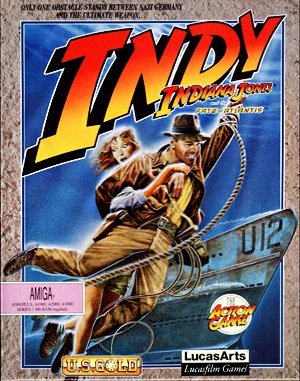 Indiana Jones and The Fate of Atlantis: The Action Game DOS front cover
