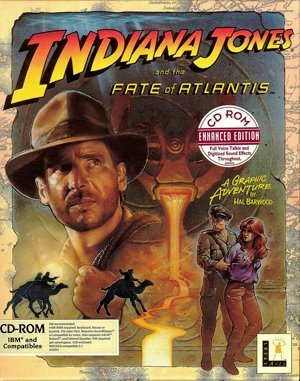 Indiana Jones and the Fate of Atlantis CD DOS front cover