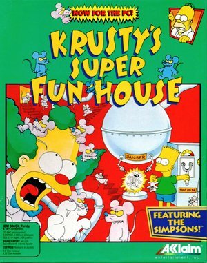 Krusty's Super Fun House DOS front cover