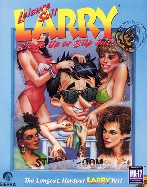 Leisure Suit Larry 6: Shape Up or Slip Out! DOS front cover