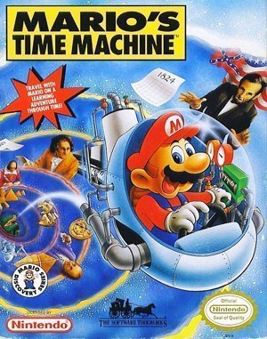 Mario's Time Machine DOS front cover