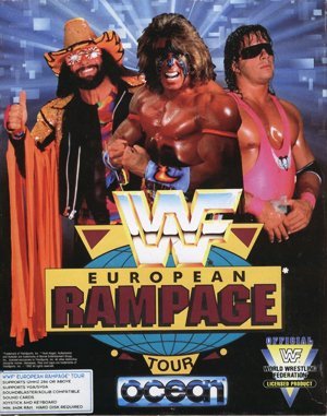WWF European Rampage Tour DOS front cover