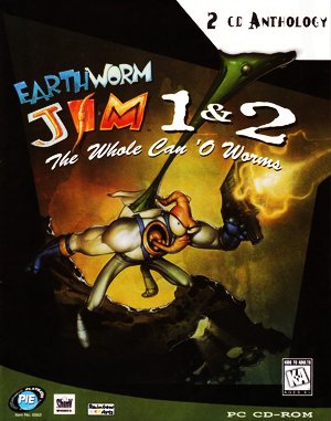 Earthworm Jim 2: The Whole Can O' Worms DOS front cover