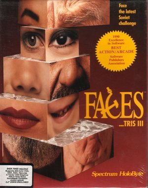 Faces ...tris III DOS front cover