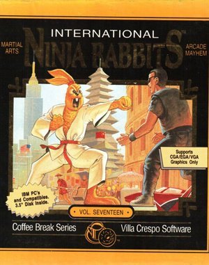 International Ninja Rabbits DOS front cover