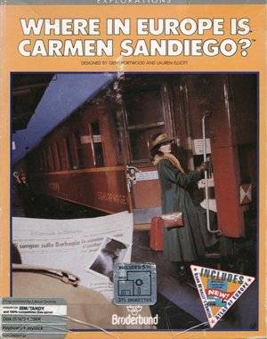 Where in Europe is Carmen Sandiego? DOS front cover