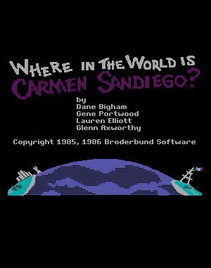 Where in the World is Carmen Sandiego? (Enhanced) DOS front cover