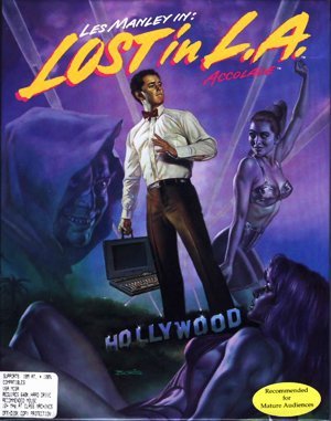 Les Manley in: Lost in L.A. DOS front cover