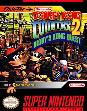Donkey Kong Country 2: Diddy's Kong Quest SNES front cover