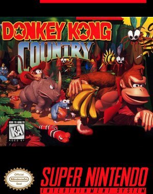 Donkey Kong Country SNES front cover
