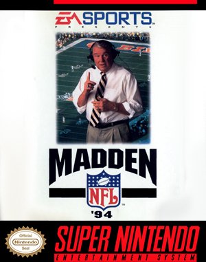 Madden NFL '94 SNES front cover