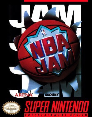 NBA Jam SNES front cover