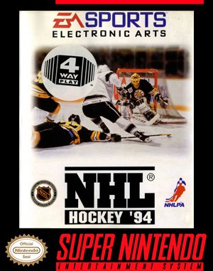 NHL '94 SNES front cover