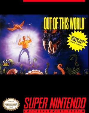 Out of This World SNES front cover