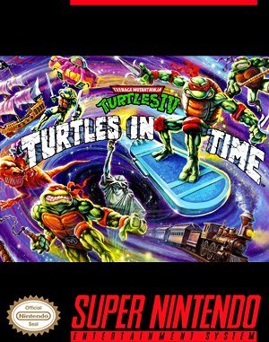 Teenage Mutant Ninja Turtles: Turtles in Time SNES front cover