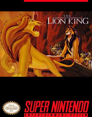 The Lion King SNES front cover